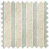 Emily Bond George Stripe Print, Fern - Roman Blind